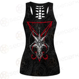 Lucifer Symbol SED-0293 Hollow Out Tank Top