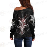 Lucifer Symbol SED-0293 Off Shoulder Sweaters