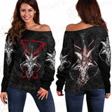 Lucifer Symbol SED-0293 Off Shoulder Sweaters