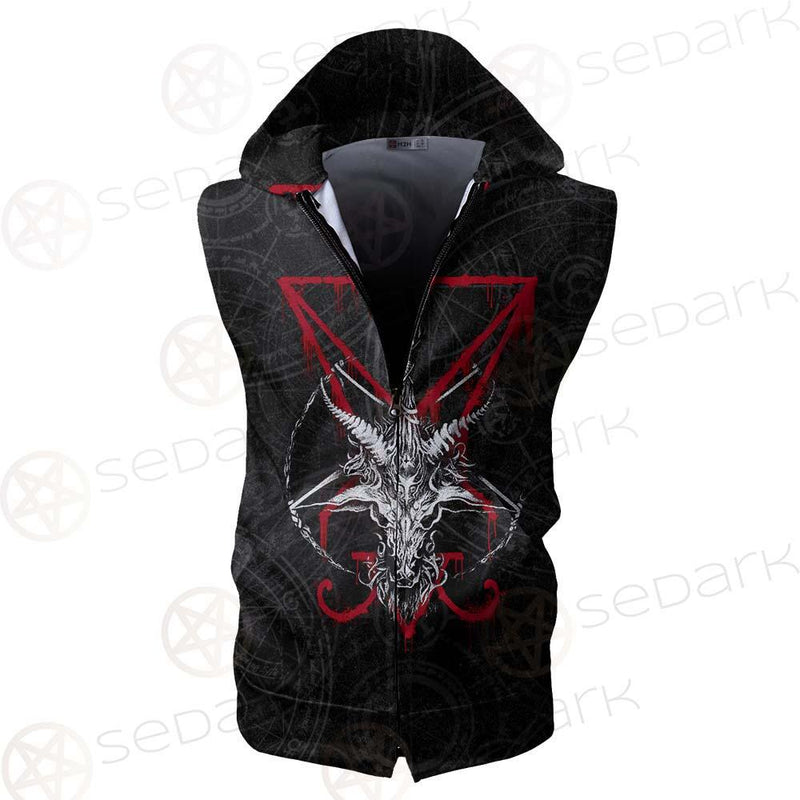 Lucifer Symbol SED-0293 Zip Sleeveless Hoodie