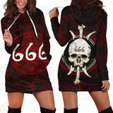 Satanic 666 SED-0294 Hoodie Dress