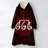 Satanic 666 SED-0294 Oversized Sherpa Blanket Hoodie