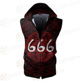 Satanic 666 SED-0294 Zip Sleeveless Hoodie