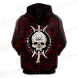 Satanic 666 SED-0294 Hoodie Raglan Zip