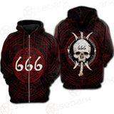 Satanic 666 SED-0294 Hoodie Raglan Zip