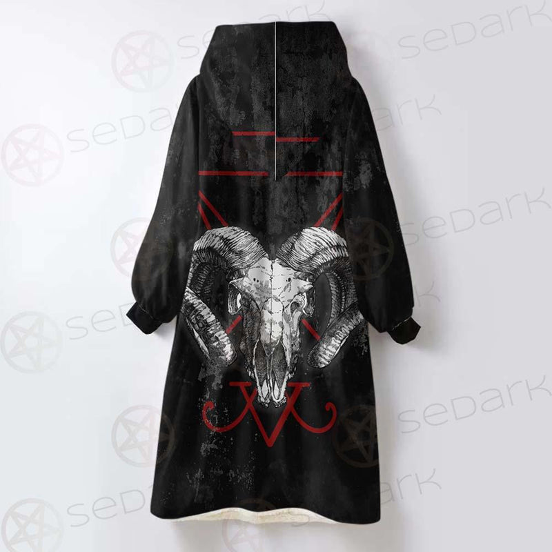 Lucifer Snake SED-0297 Oversized Sherpa Blanket Hoodie
