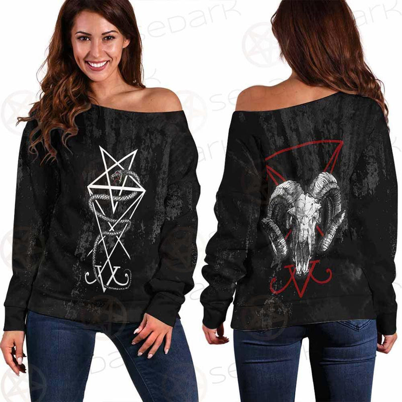 Lucifer Snake SED-0297 Off Shoulder Sweaters