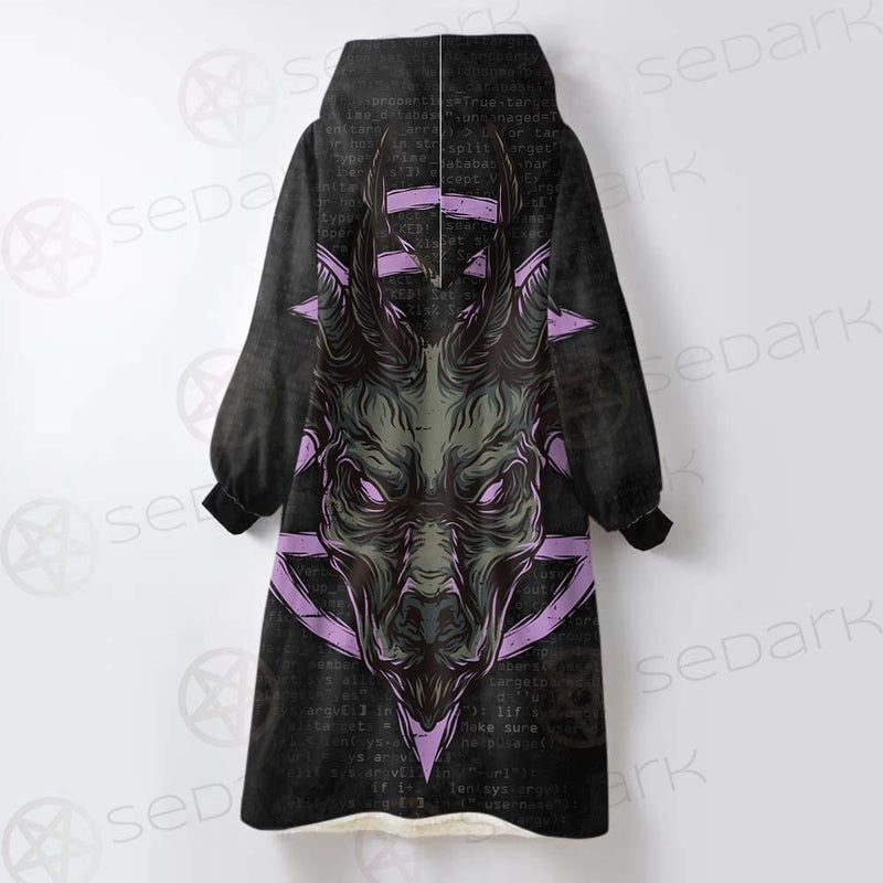 Pentagram Goat SED-0298 Oversized Sherpa Blanket Hoodie