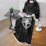 Pentagram Cross Inverted SED-0299 Sleeved Blanket
