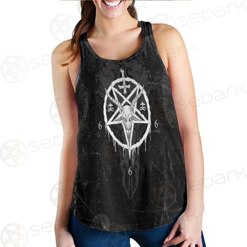 Pentagram Cross Inverted SED-0299 Women Tank Top
