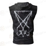 Satan My Father SED-0300 Zip Sleeveless Hoodie