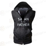 Satan My Father SED-0300 Zip Sleeveless Hoodie