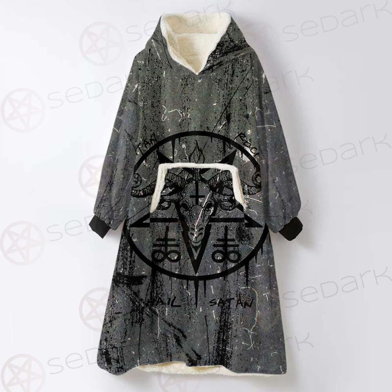 Satan Rocks SED-0301 Oversized Sherpa Blanket Hoodie