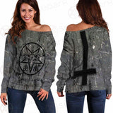 Satan Rocks SED-0301 Off Shoulder Sweaters
