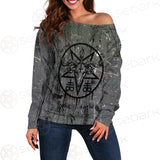 Satan Rocks SED-0301 Off Shoulder Sweaters