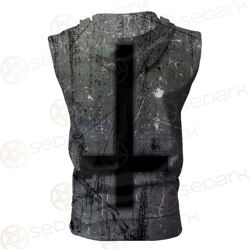 Satan Rocks SED-0301 Zip Sleeveless Hoodie