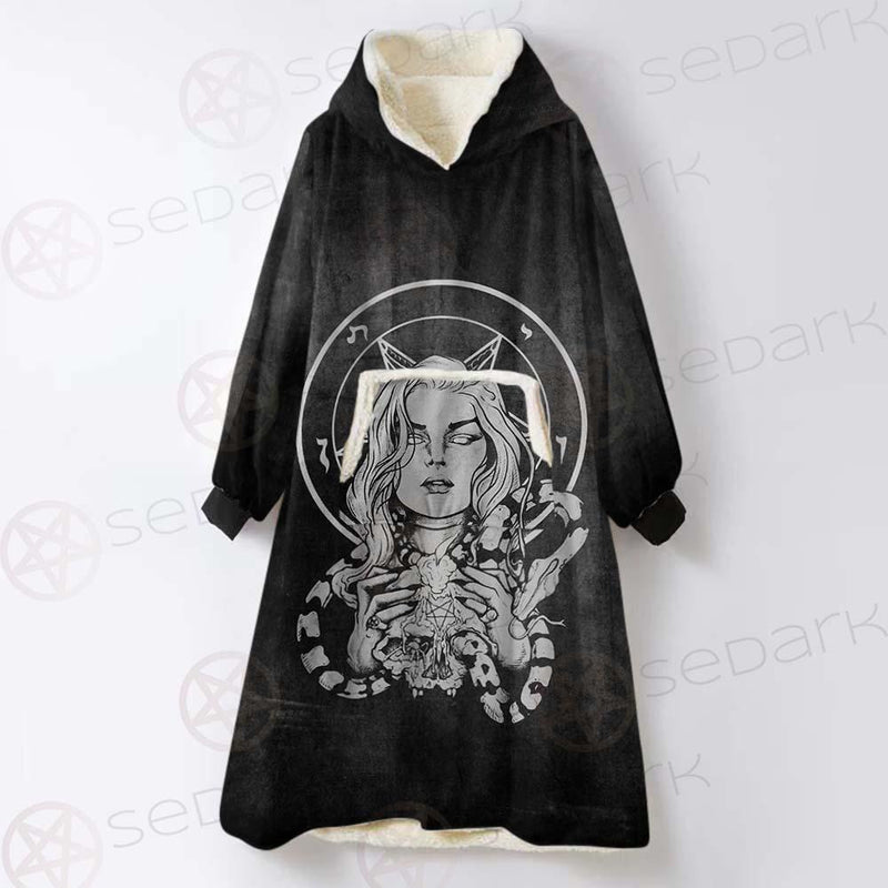 Satan My God SED-0302 Oversized Sherpa Blanket Hoodie