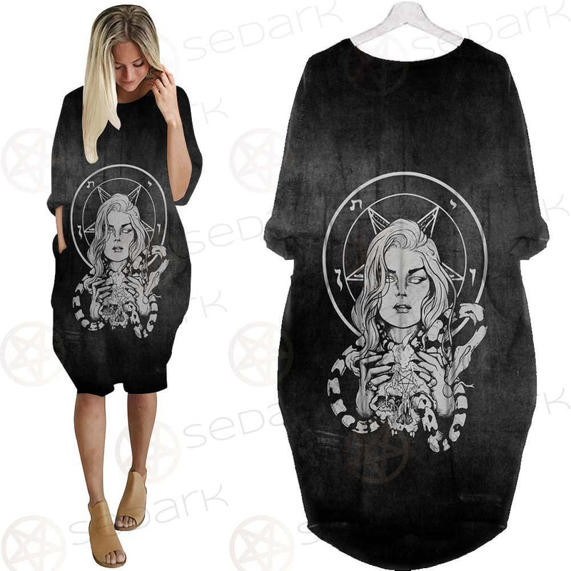 Satan My God SED-0302 Batwing Pocket Dress