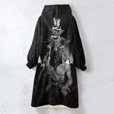 Satanic Cross Inverted SED-0304 Oversized Sherpa Blanket Hoodie