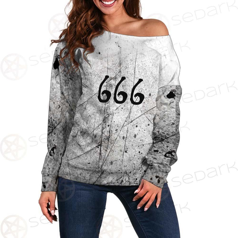 Satan 666 SED-0305 Off Shoulder Sweaters