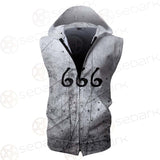Satan 666 SED-0305 Zip Sleeveless Hoodie