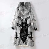 Satan Cross Inverted SED-0306 Oversized Sherpa Blanket Hoodie