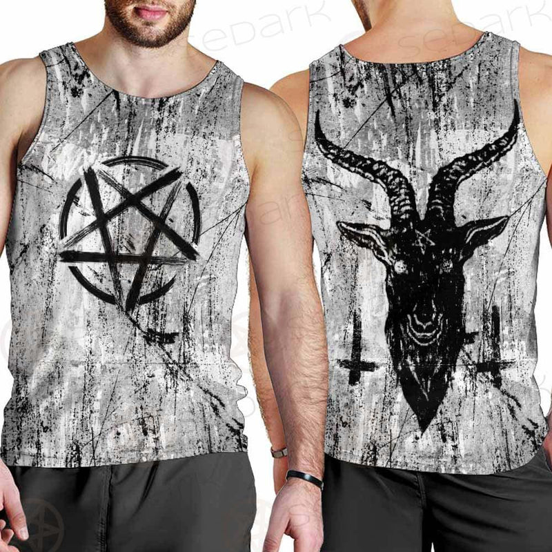 Satan Cross Inverted SED-0306 Men Tank-tops