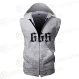 Satan 666 SED-0307 Zip Sleeveless Hoodie