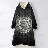 Satan Demon Triangle SED-0308 Oversized Sherpa Blanket Hoodie