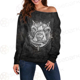 Satan Demon Triangle SED-0308 Off Shoulder Sweaters