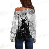 Satanic Silhouette SED-0309 Off Shoulder Sweaters