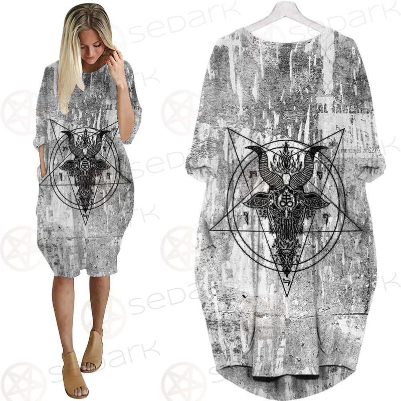 Satanic Silhouette SED-0309 Batwing Pocket Dress