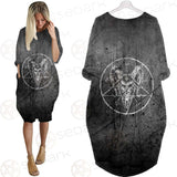 Pentagram Symbol SED-0310 Batwing Pocket Dress