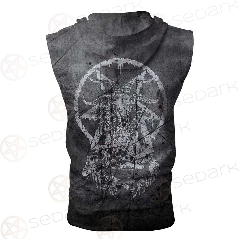 Pentagram Symbol SED-0310 Zip Sleeveless Hoodie