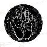 Satanic Mystery Hand SED-0321 Round Carpet