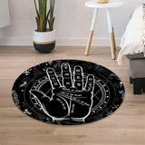 Satanic Mystery Hand SED-0321 Round Carpet