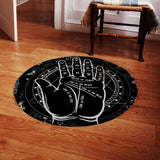 Satanic Mystery Hand SED-0321 Round Carpet