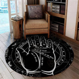 Satanic Mystery Hand SED-0321 Round Carpet