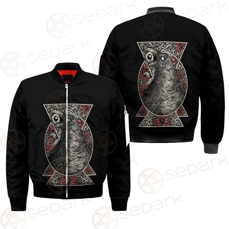 Gothic Black Crow Eye SED-0325 Jacket