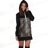 Gothic Black Crow Eye SED-0325 Hoodie Dress