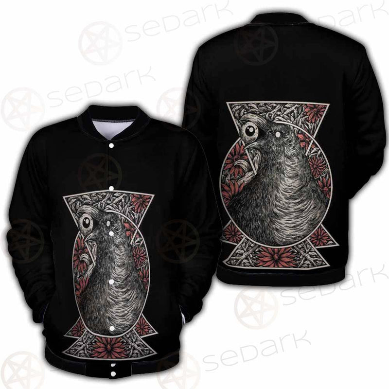 Gothic Black Crow Eye SED-0325 Button Jacket