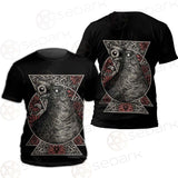 Gothic Black Crow Eye SED-0325 Unisex T-shirt