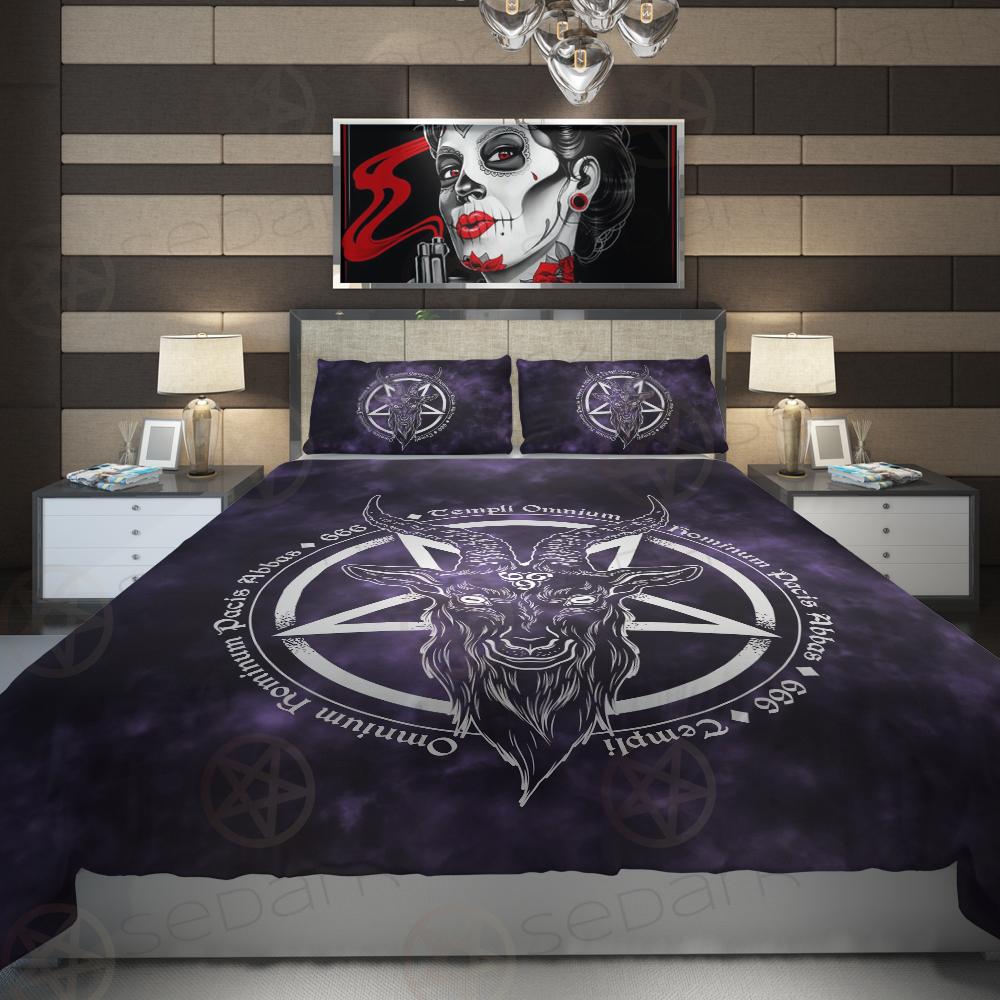 Satan Purple Background SED-0326 Bed set