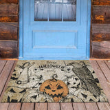 Satan Happy Halloween Party SED-0329 Door Mat