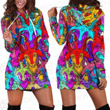 Satan Colorful SED-0334 Hoodie Dress