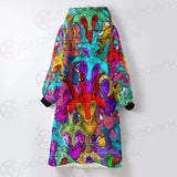 Satan Colorful SED-0334 Oversized Sherpa Blanket Hoodie