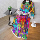 Satan Colorful SED-0334 Sleeved Blanket