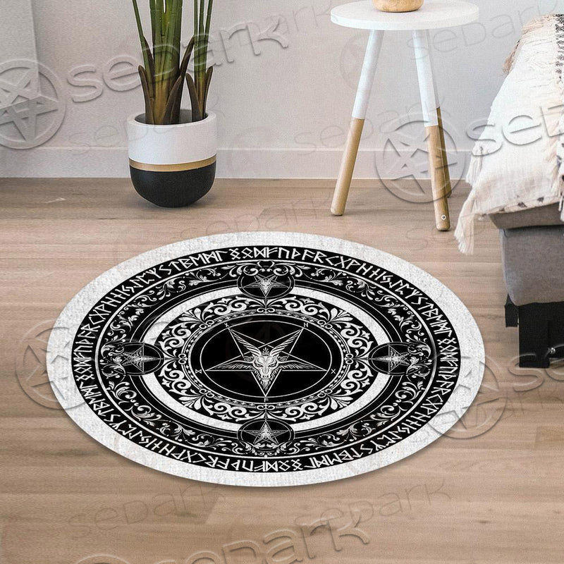 Sigil Of Baphomet SED-0338 Round Carpet