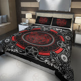 Red Sigil Of Baphomet SED-0340 Bed set