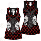 Baphomet Demon Goat Head And Human Skulls SED-0355 Women Tank Top